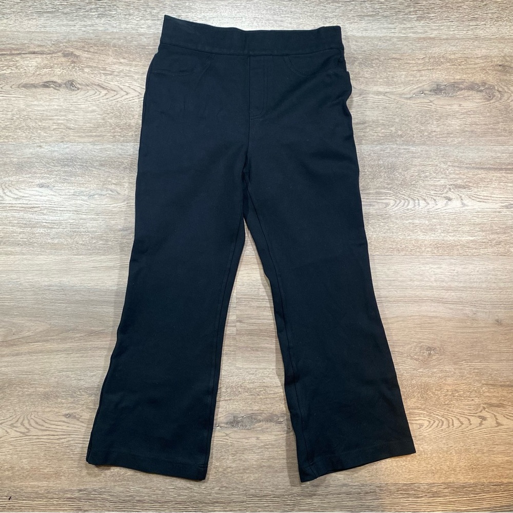 SPANX Perfect Pant Women’s Medium Black 20260R Cropped Flare Stretch Pull On